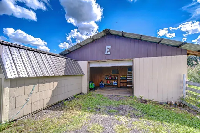 a view of a lake with a big yard