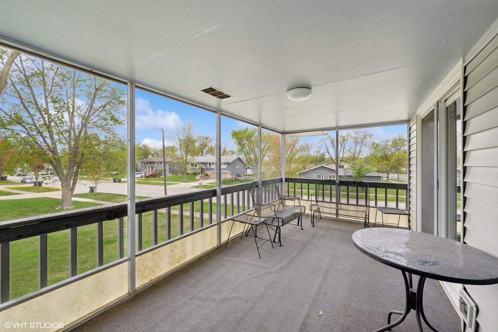 1750 Chippendale Road Hoffman Estates, IL 60169 - Photo 14 of 19 a balcony with furniture and a view of lake