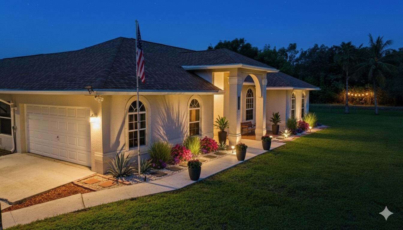 13218 86th Road North The Acreage, FL 33412 - Photo 63 of 69 A.I staged night view