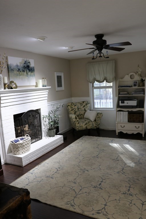28 South Meadow Road Clinton, MA 01510 - Photo 13 of 24 a living room with furniture and a fireplace