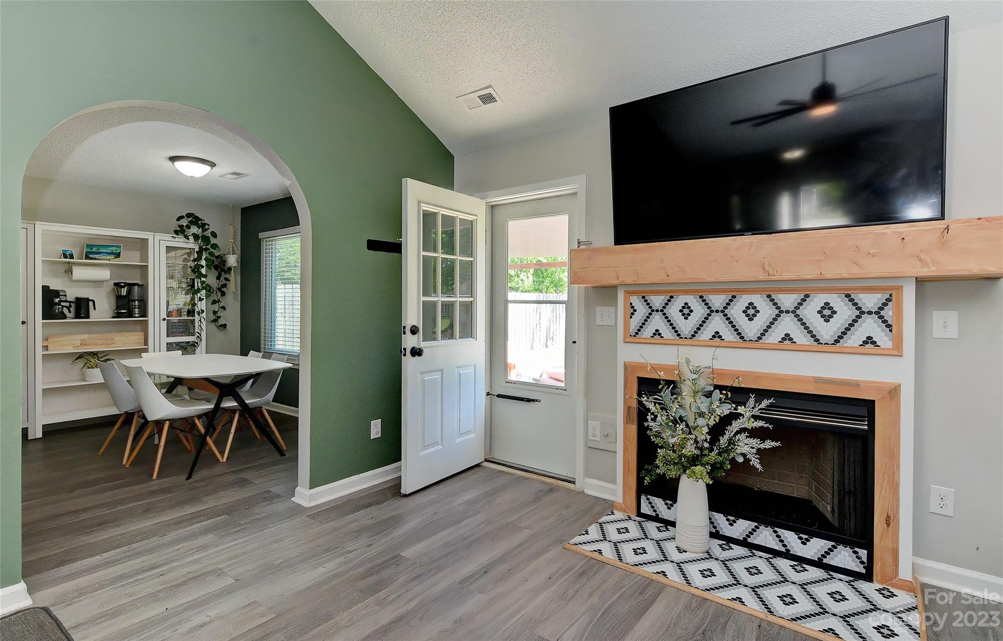 1016 Ridgefield Circle Indian Trail, NC 28079 - Photo 7 of 19 a living room with furniture and a fireplace