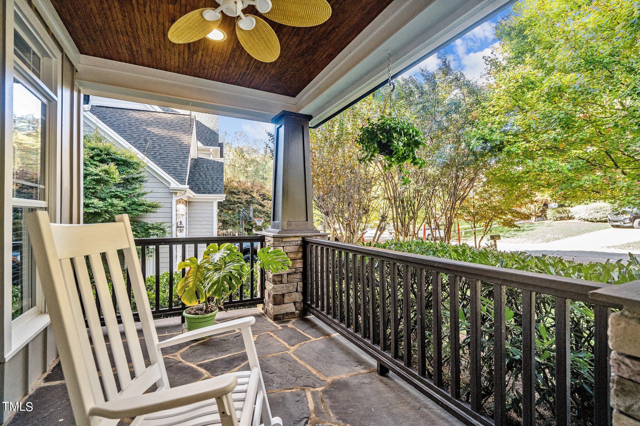 8818 Fidelis Lane Raleigh, NC 27613 - Photo 5 of 78 a view of a two chair in the balcony