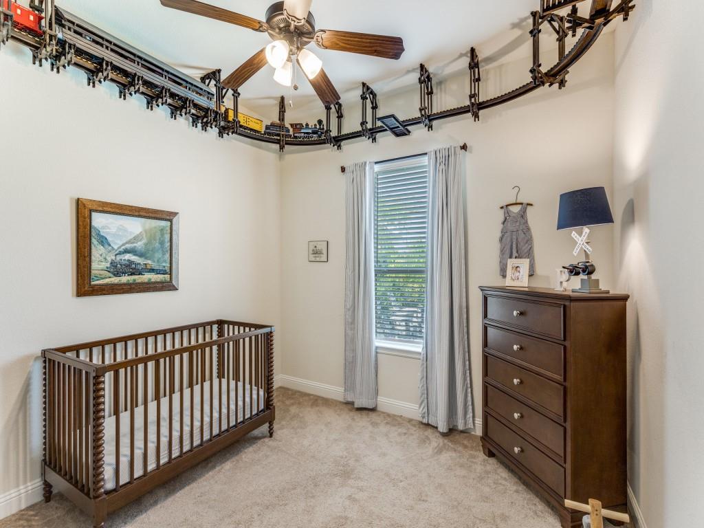 632 Point Vista Drive Aledo, TX 76008 - Photo 26 of 37 Third Bedroom - Electric Train Track with Easy Wall Switch can Convey - But Buyers will Need to Bring Their Own Own Choo Cho Train