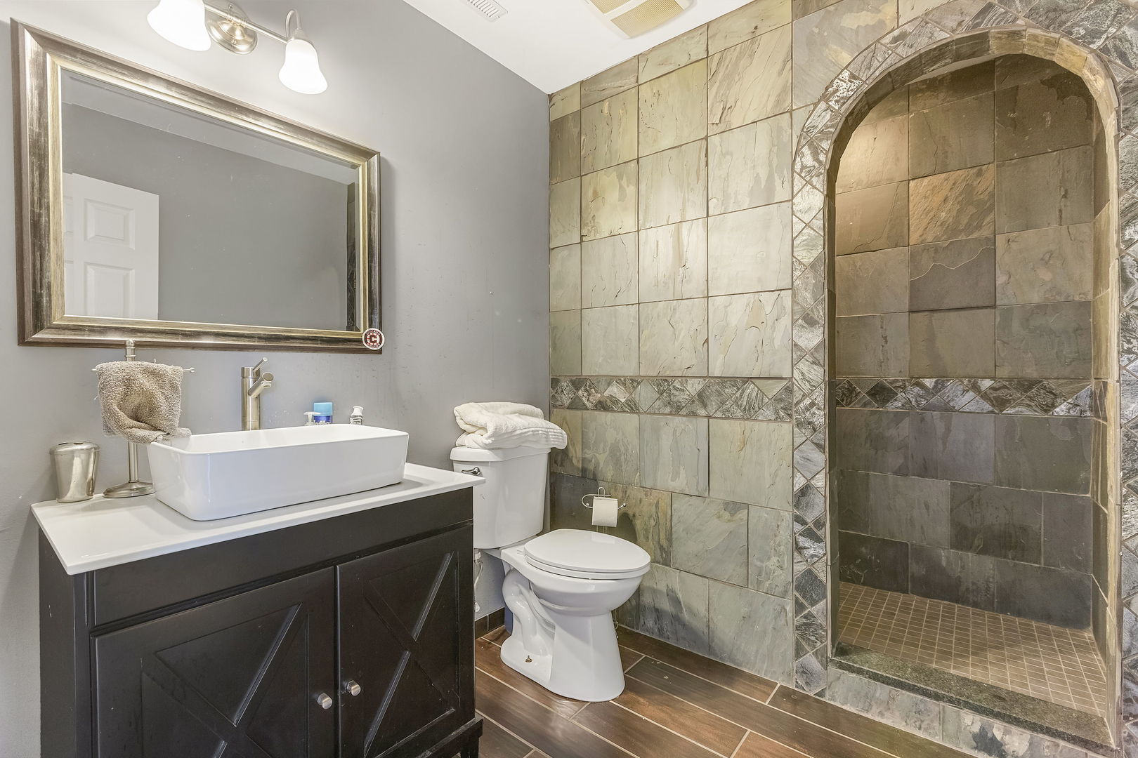 5N259 Wilton Croft Road St. Charles, IL 60175 - Photo 27 of 48 a bathroom with a sink toilet and shower