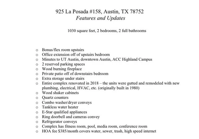 $280,000 | 935 La Posada Drive, Unit 158, Austin, TX 78752