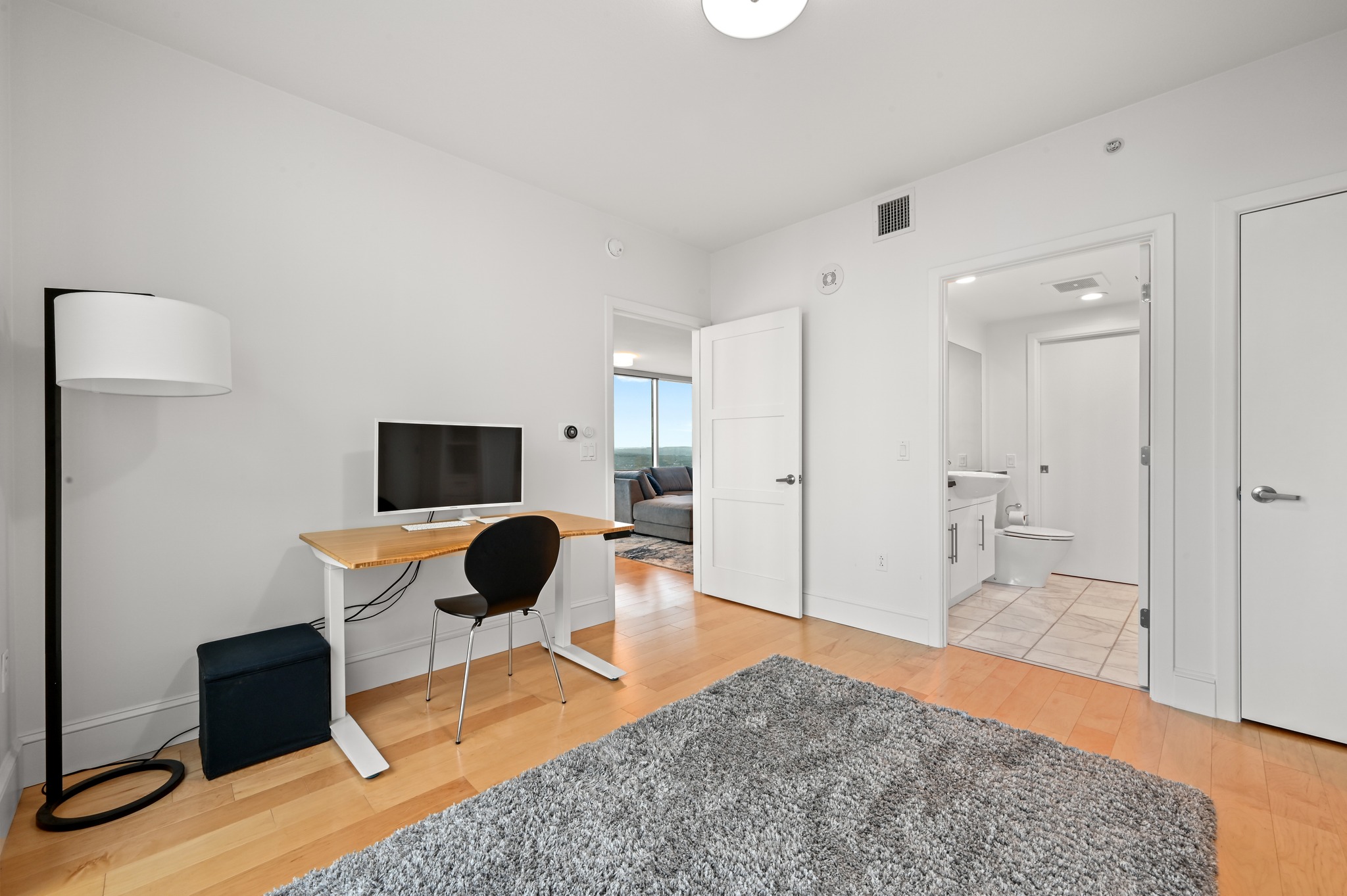 300 Bowie Street, Unit 2902 Austin, TX 78703 - Photo 17 of 40 a living room with furniture and a flat screen tv