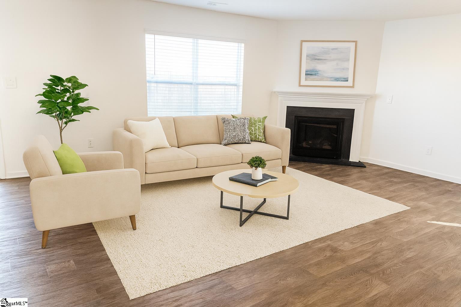 1348 Ledsham Court Greer, SC 29651 - Photo 4 of 34 Living room with fireplace