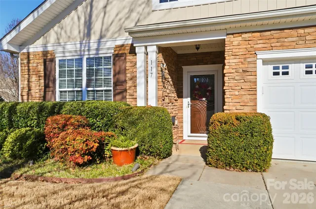 a front view of a house