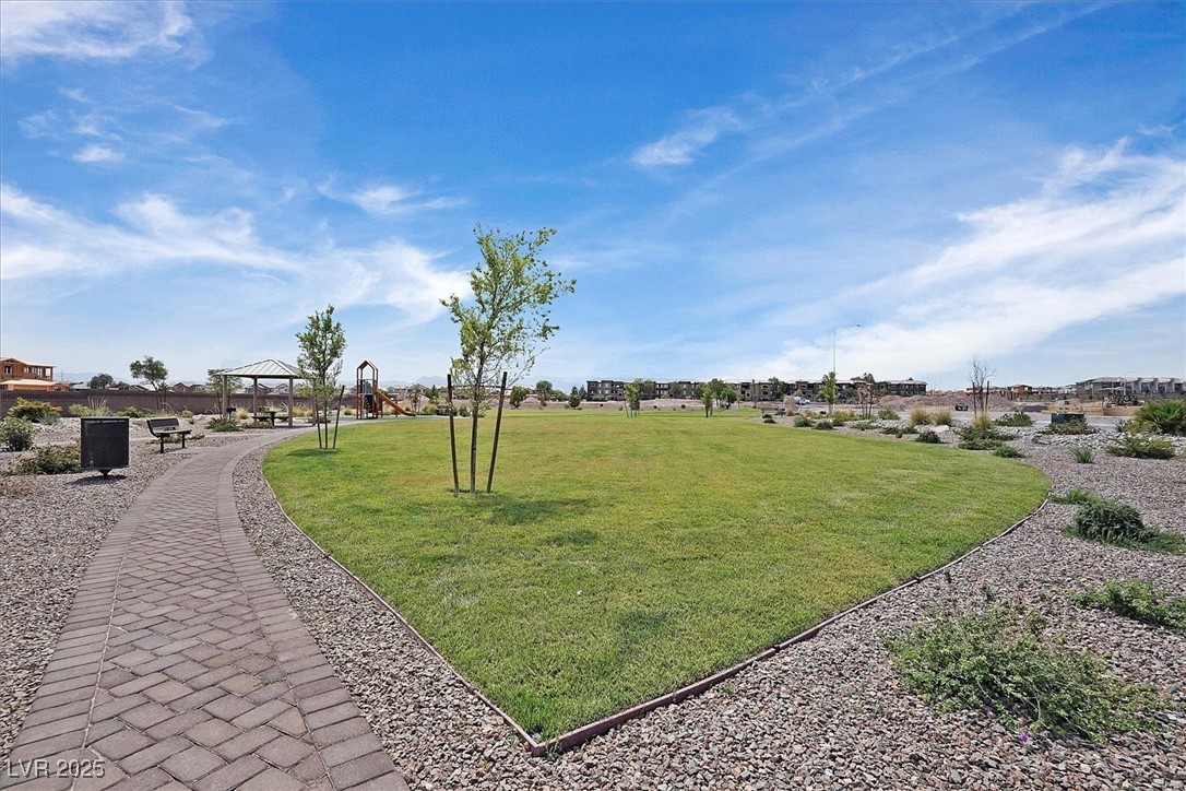 2885 Timber Country Road North Las Vegas, NV 89086 - Photo 26 of 26 View of home's community with a gazebo and a yard