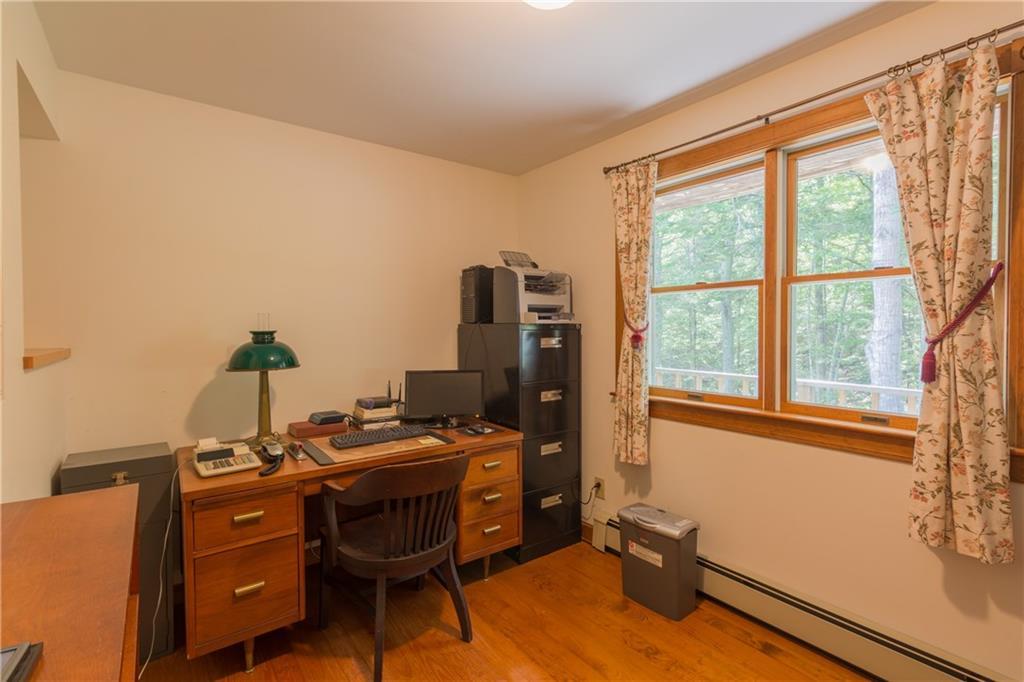 14 River Bank Road East Boothbay, ME 04544 - Photo 19 of 35 The first floor office with wood...