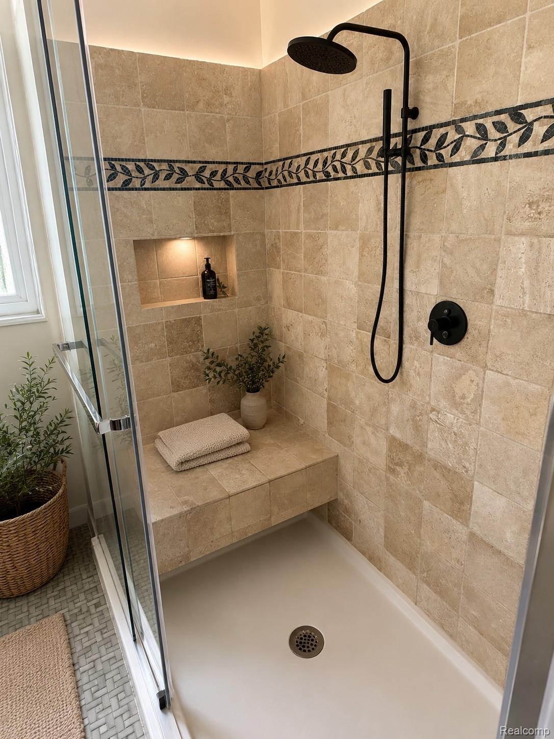 970 Champaign Road Lincoln Park, MI 48146 - Photo 6 of 28 Bathroom with a shower stall Virtually staged
