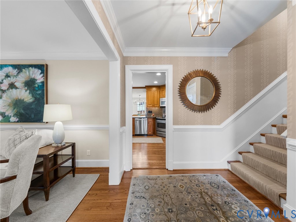 8101 Longwood Road Henrico, VA 23229 - Photo 6 of 49 a living room with furniture and a wooden floor