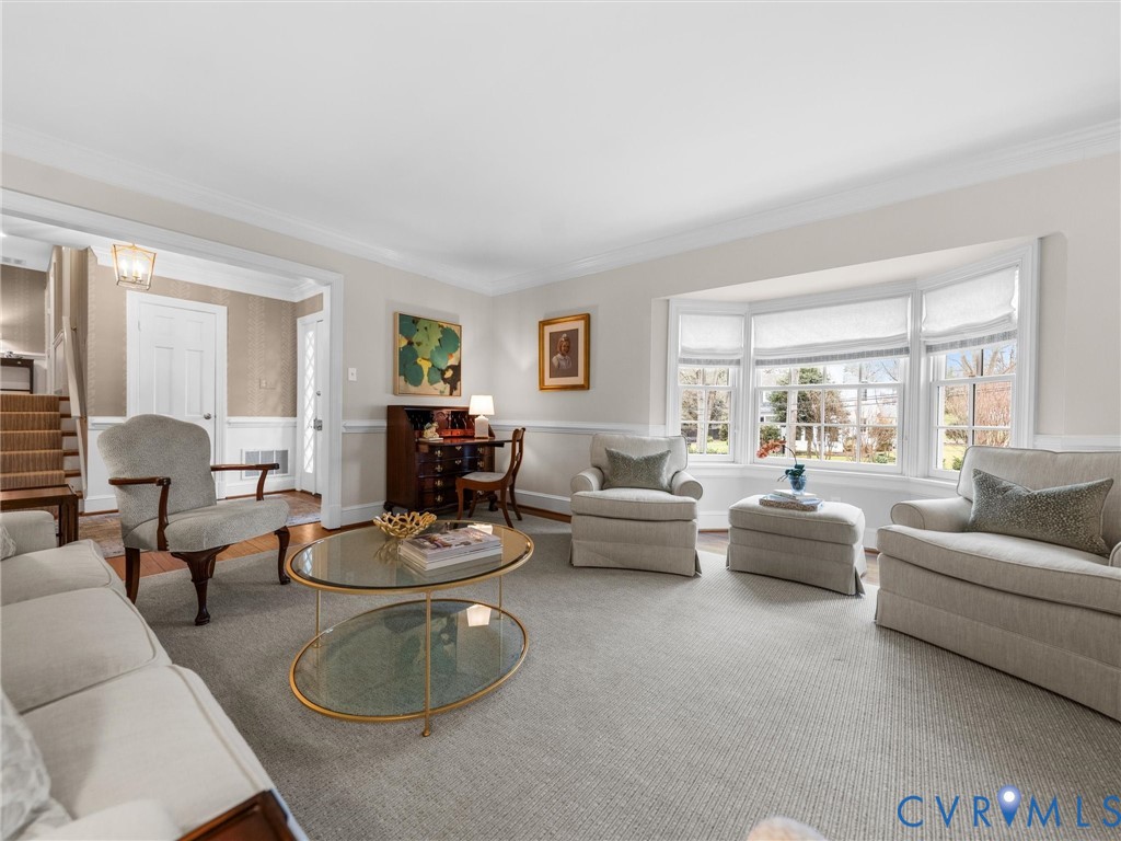 8101 Longwood Road Henrico, VA 23229 - Photo 10 of 49 a living room with furniture and a wooden floor