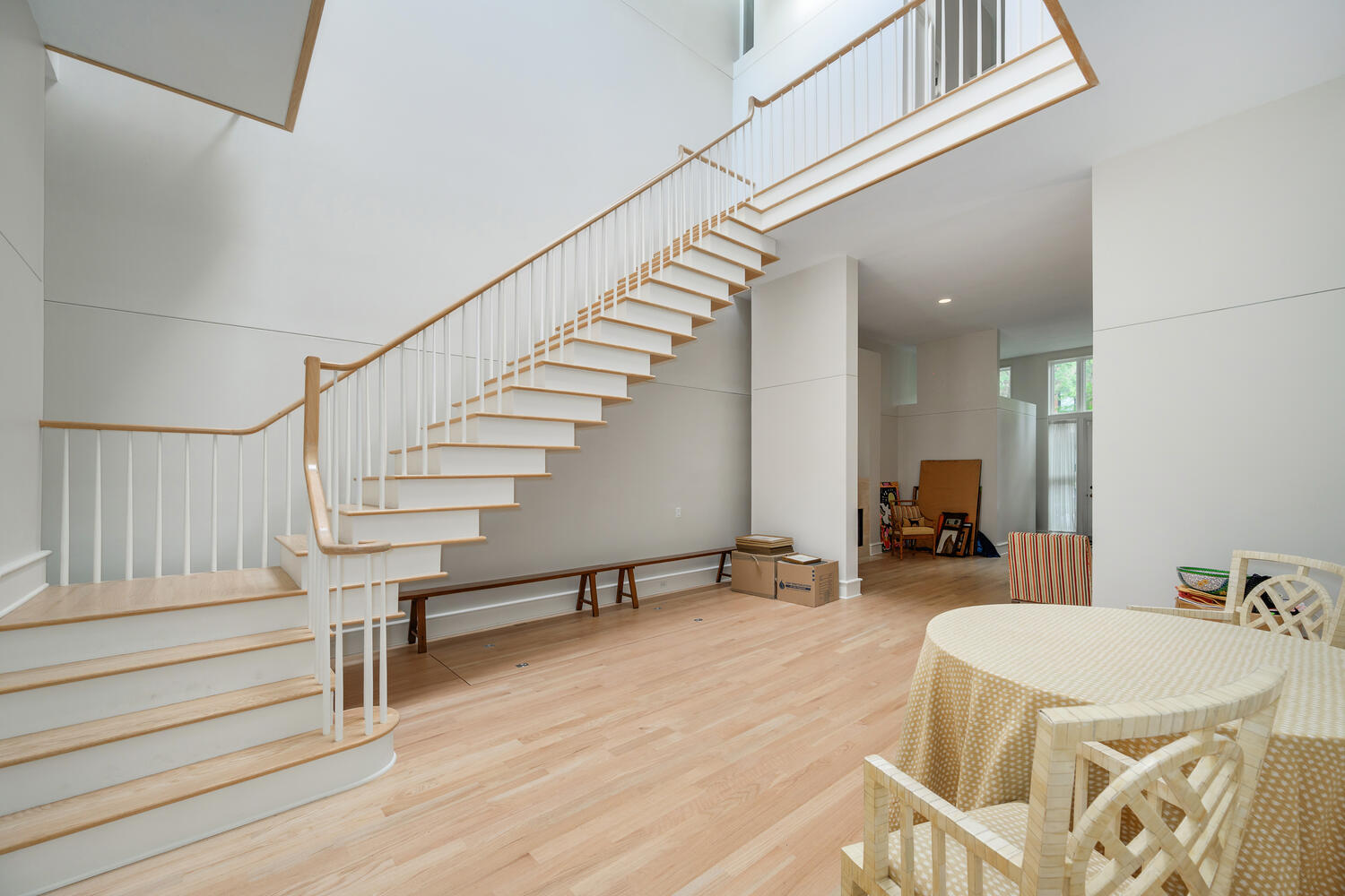 2214 North Burling Street Chicago, IL 60614 - Photo 7 of 29 a view of a room with stairs and furniture