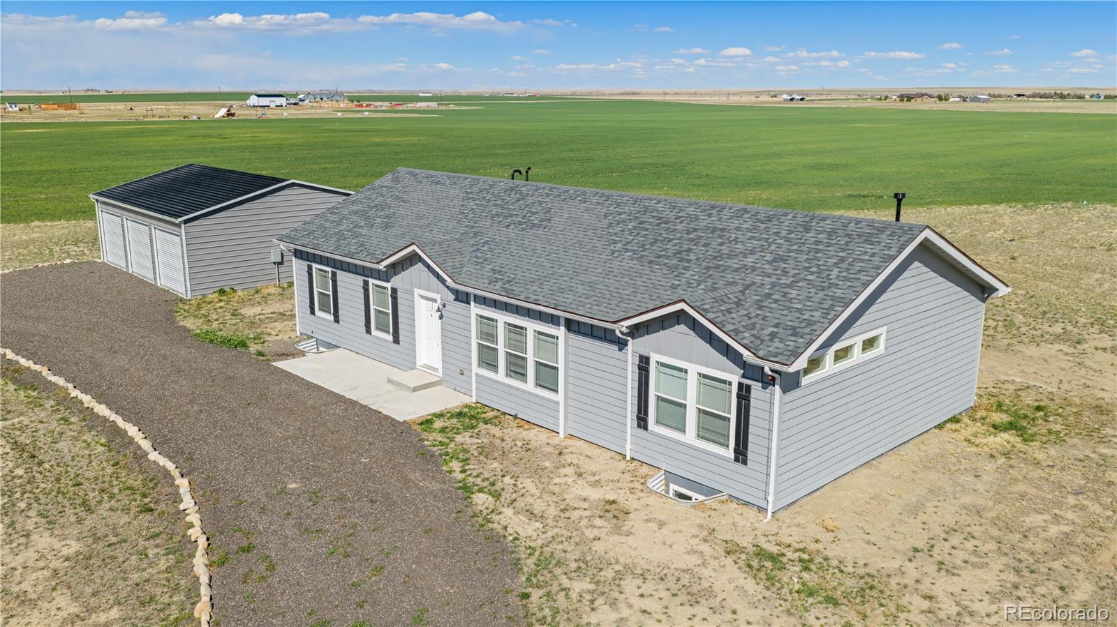 6 Timberlake Road Byers, CO 80103 - Photo 3 of 18 an aerial view of a house with big yard