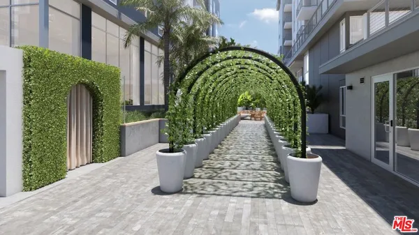 a view of a potted plants on a patio
