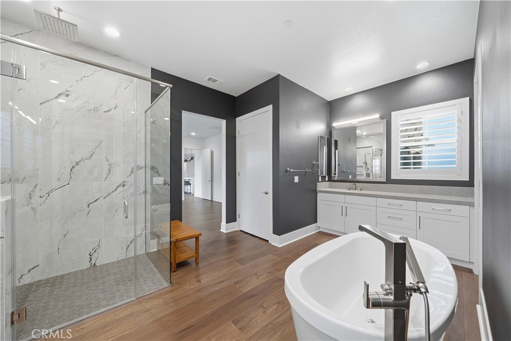 32225 Daybrook Terrace Temecula, CA 92591 - Photo 29 of 75 Primary en suite large walk in shower, deep soaker tub, two separate vanities