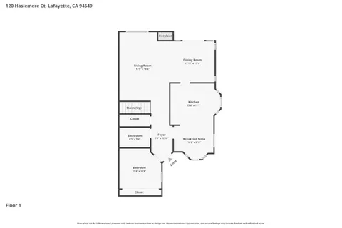 $1,088,000 | 120 Haslemere Court, Lafayette, CA 94549