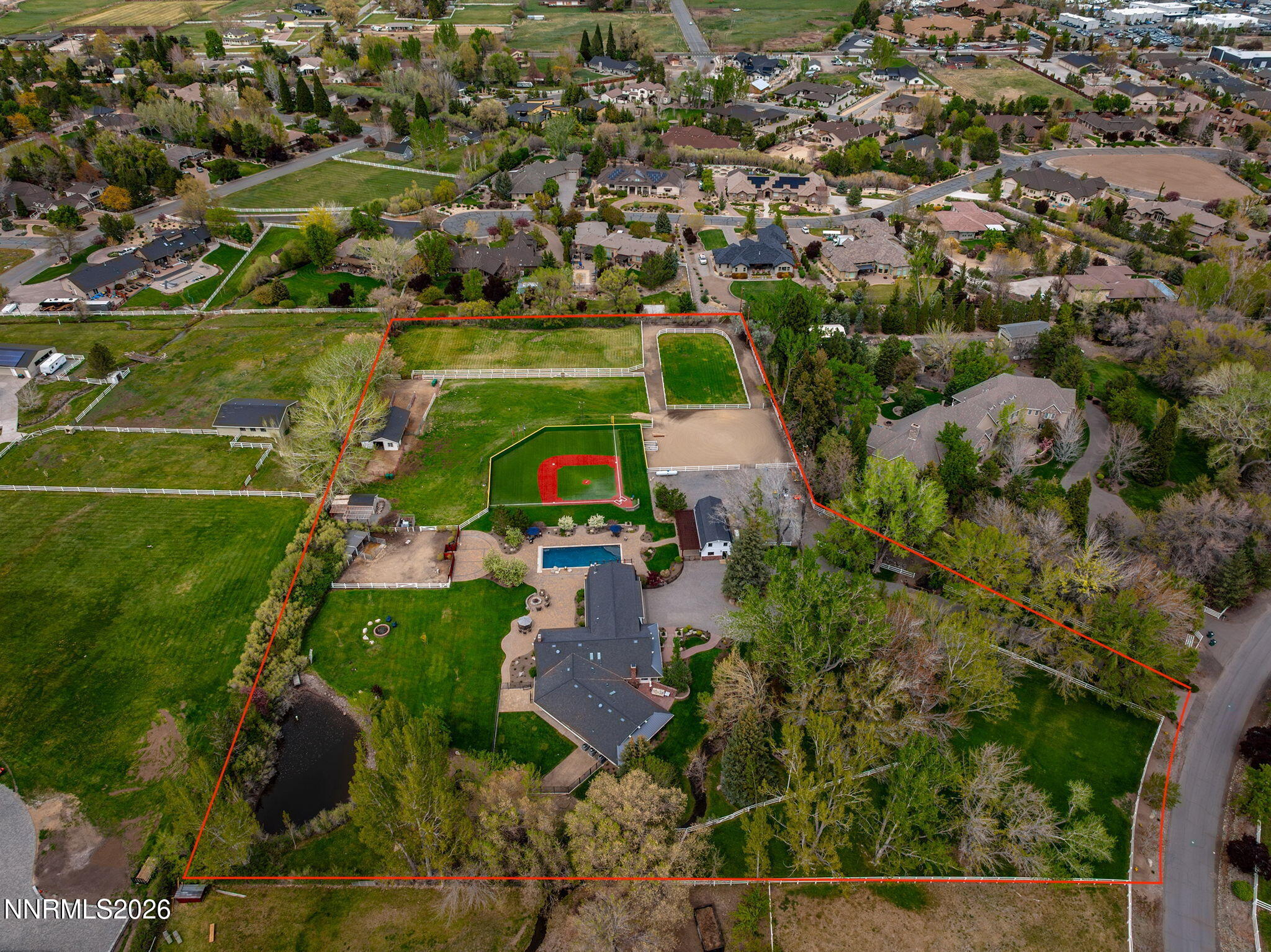 945 Monte Vista Drive Reno, NV 89511 - Photo 73 of 93 Aerial View with Lot Lines