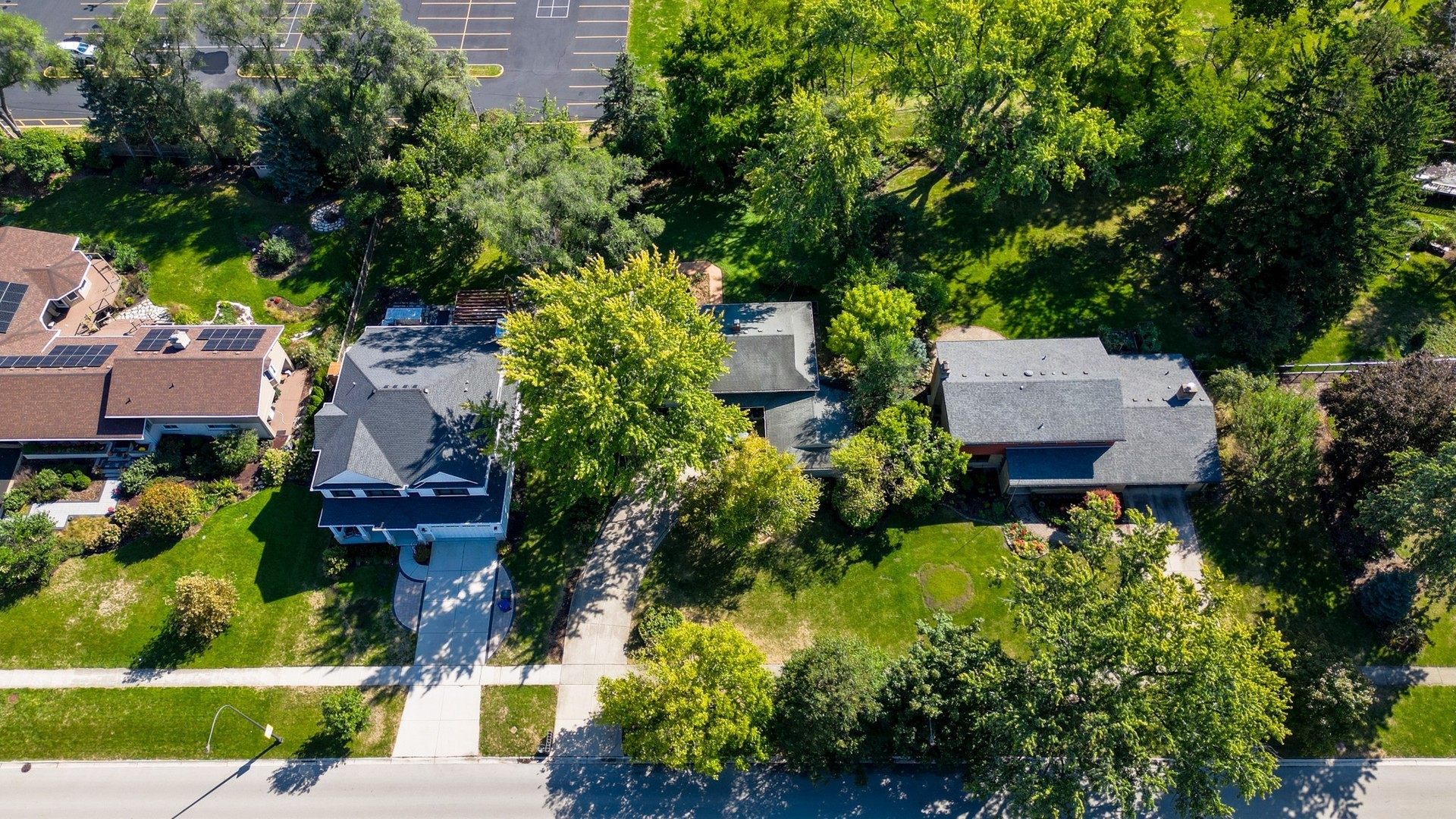 450 West Gartner Road Naperville, IL 60540 - Photo 26 of 31 an aerial view of a house with a yard and garden