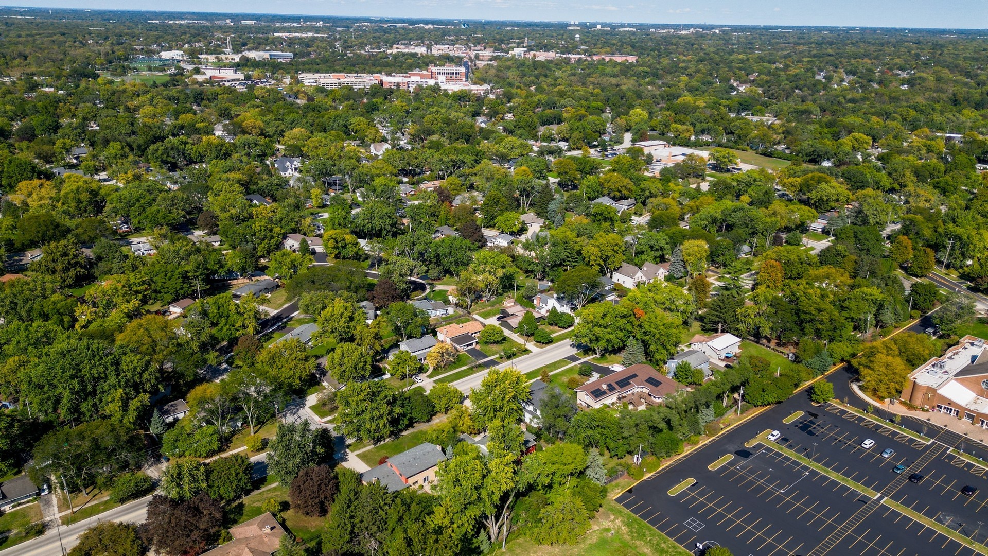450 West Gartner Road Naperville, IL 60540 - Photo 27 of 31 an aerial view of residential houses with outdoor space and trees