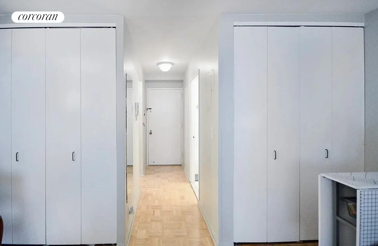 350 West 50th Street, Unit 4BB Manhattan, NY 10019 - Photo 2 of 14 a view of a bathroom with a shower and a sink