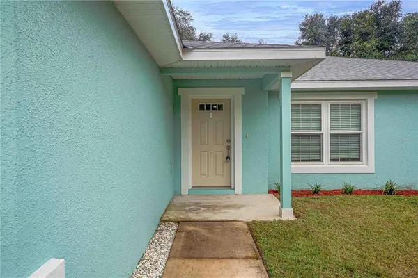a front view of a house