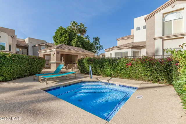 a house view with a garden space
