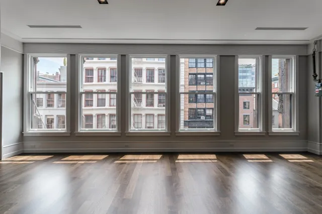 a view of wooden door
