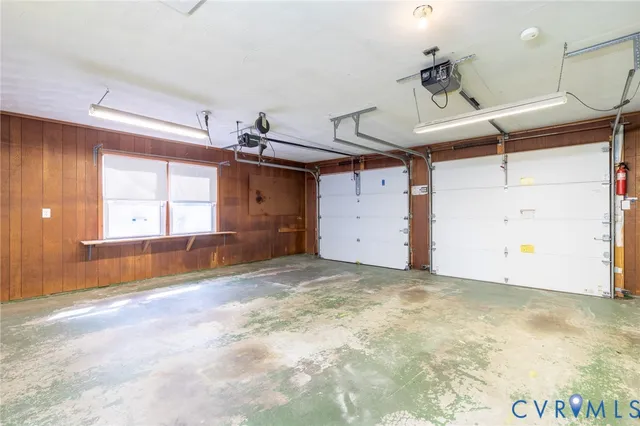 a view of a room with windows