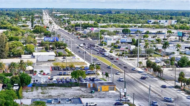 an aerial view of a city
