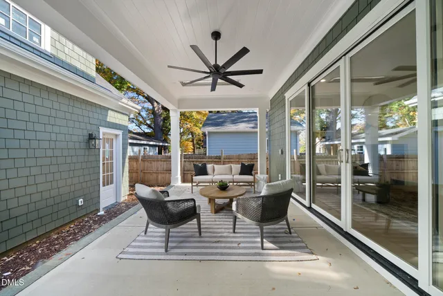 a view of a building with a yard