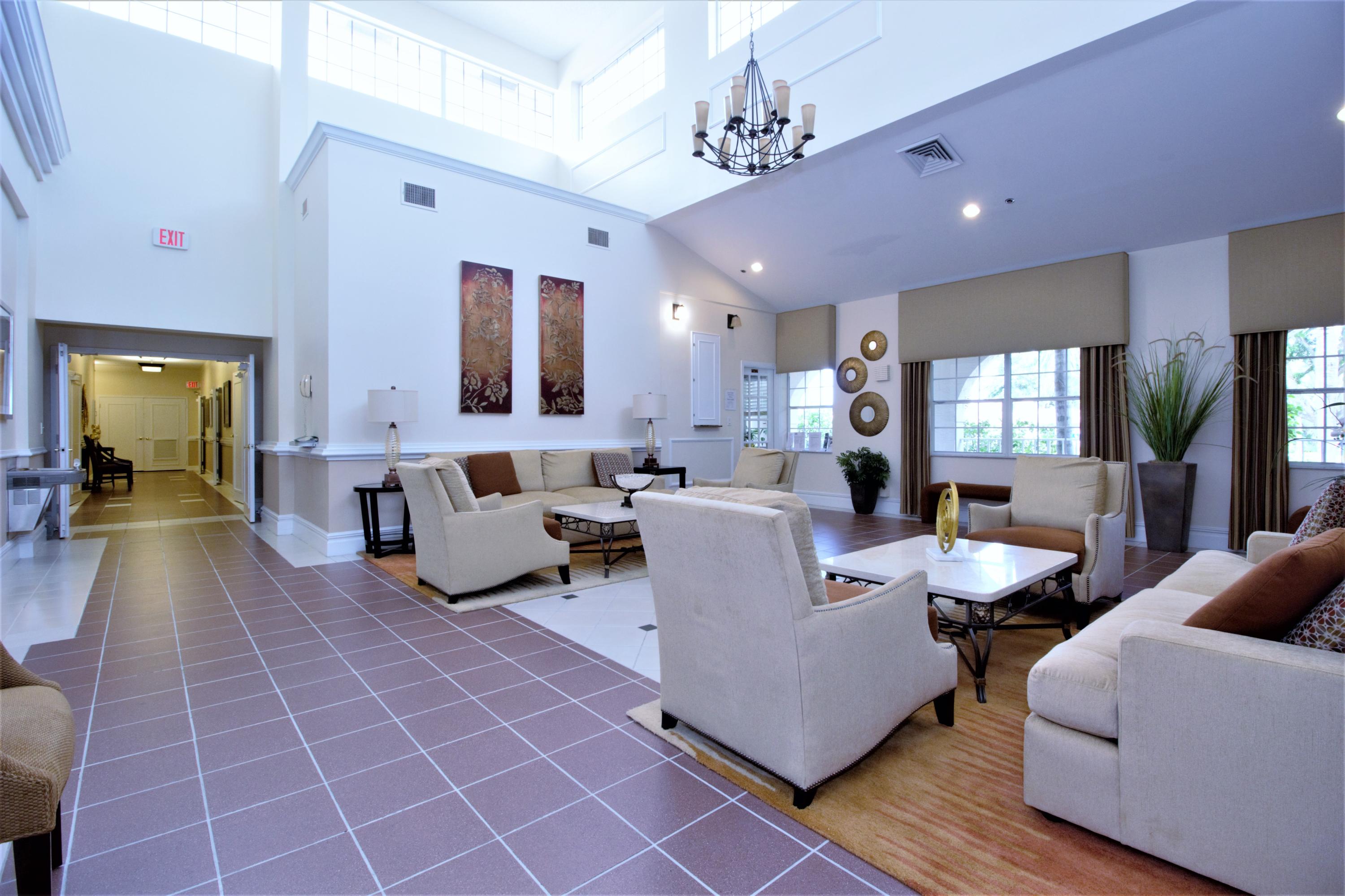7933 Sandy Pointe Drive Delray Beach, FL 33446 - Photo 32 of 42 CLUBHOUSE LOBBY