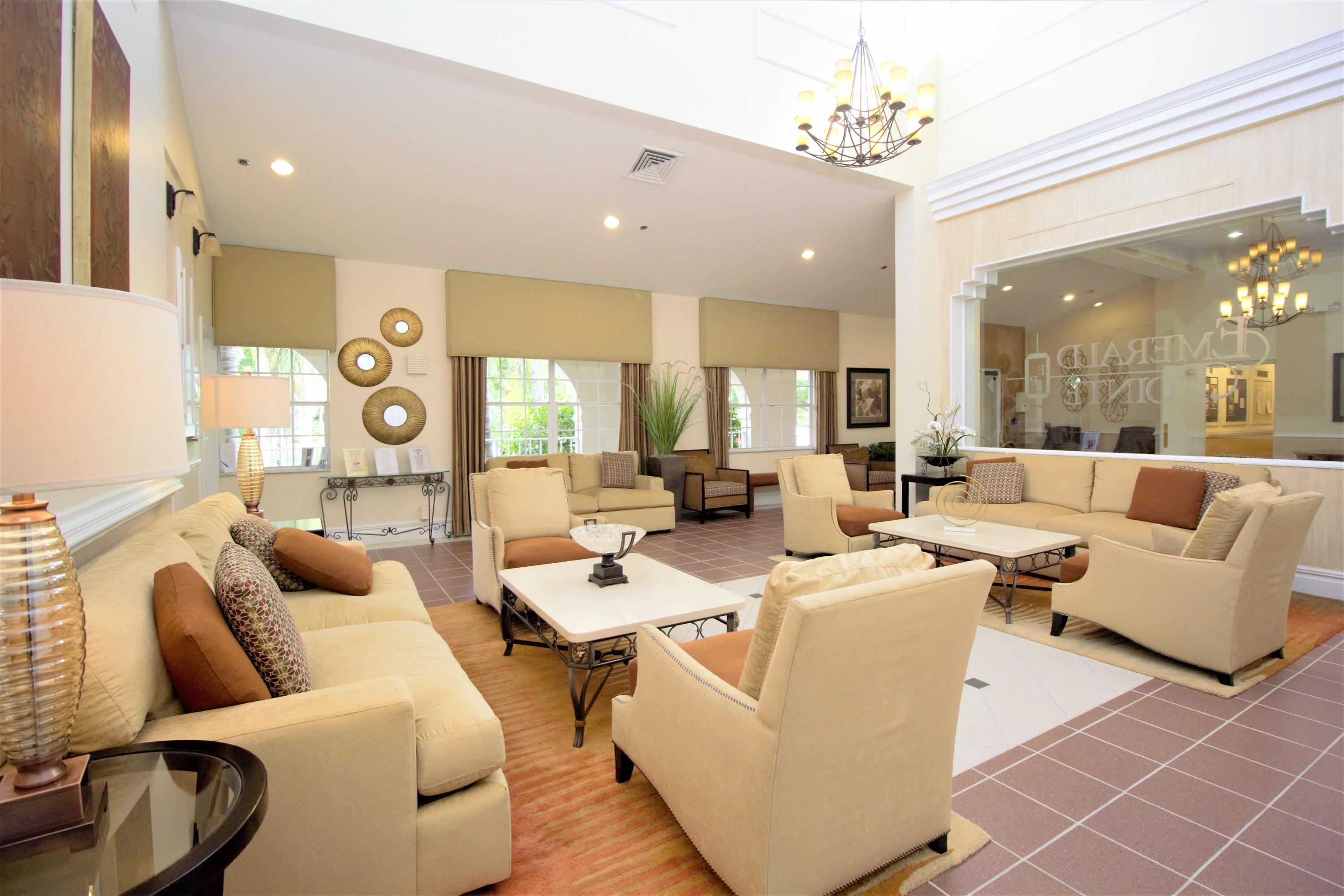 7933 Sandy Pointe Drive Delray Beach, FL 33446 - Photo 34 of 42 Clubhouse Lobby