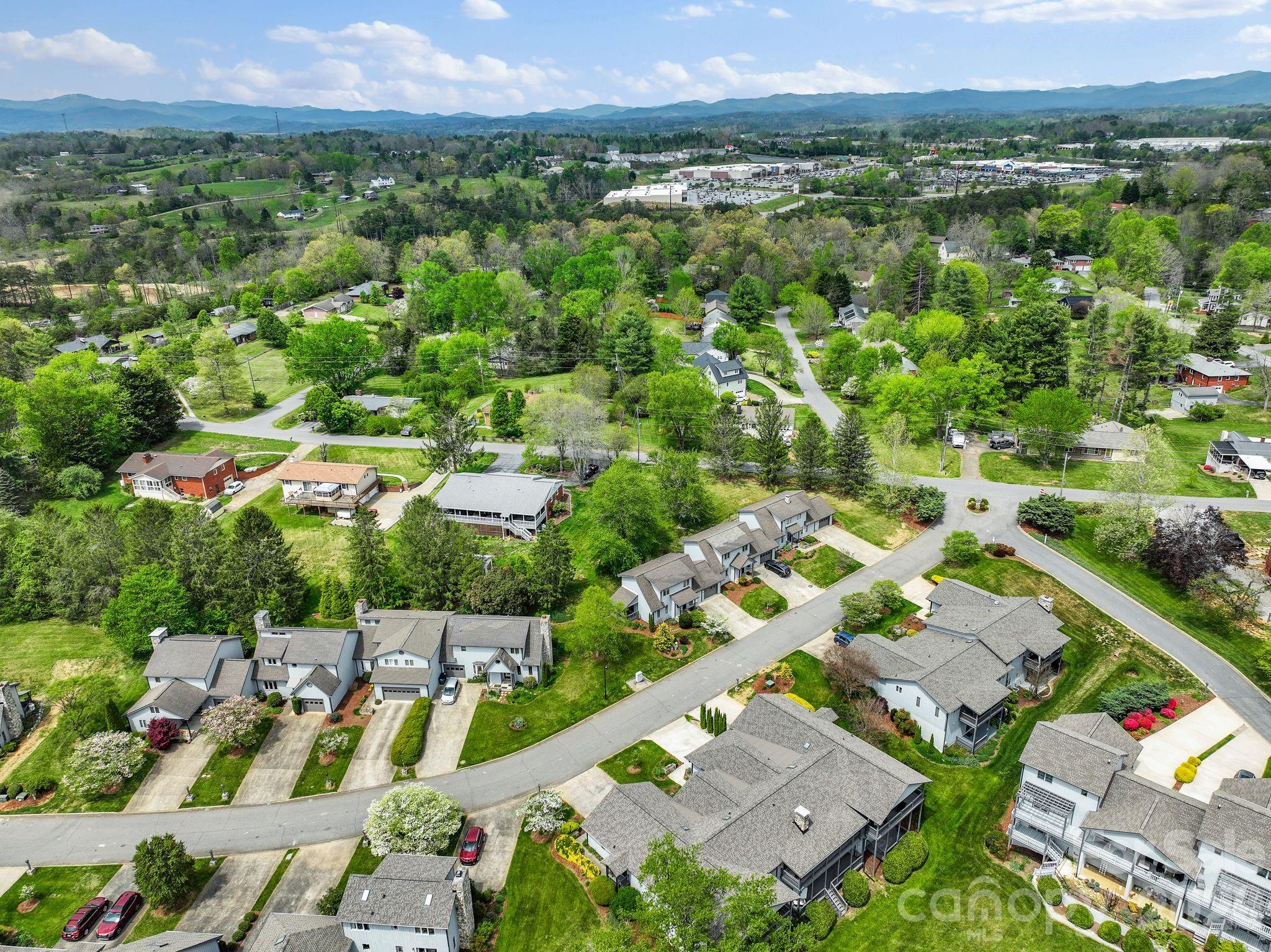 108 Kyfields Weaverville, NC 28787 - Photo 32 of 32 an aerial view of residential houses with outdoor space and street view