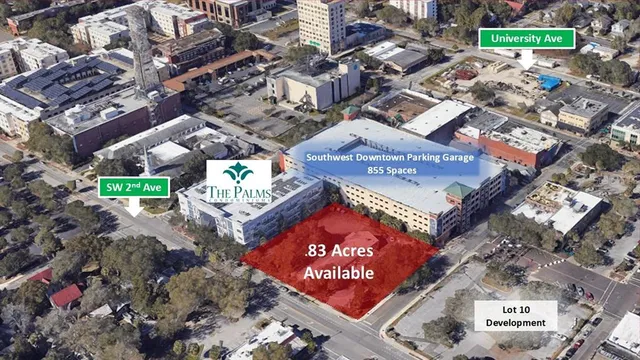 an outdoor space with seating area