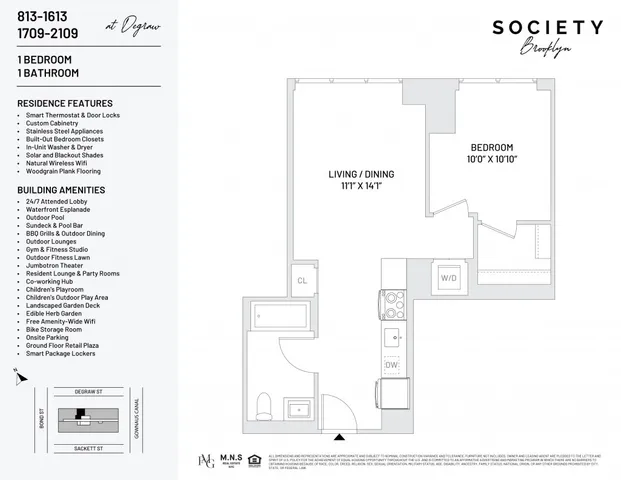 $3,708 | 500 Degraw Street, Unit 2109 | Gowanus