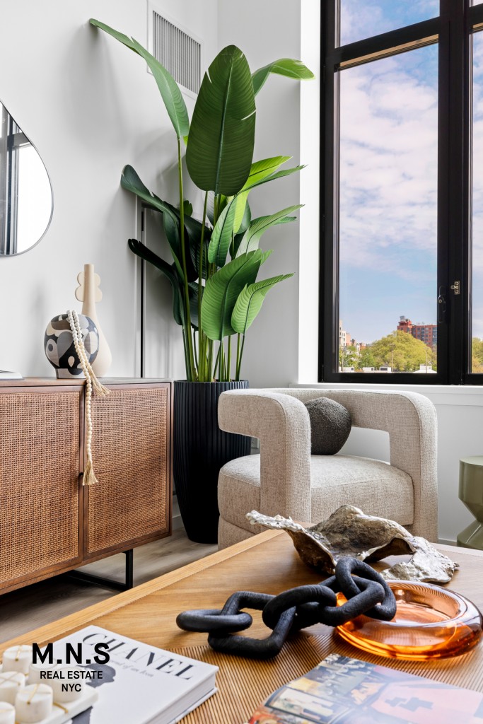 500 Degraw Street, Unit 2109 Brooklyn, NY 11217 - Photo 6 of 23 a living room with furniture and a potted plant