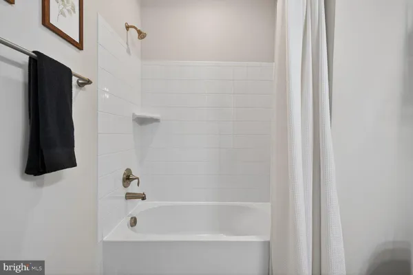 a bathroom with a tub