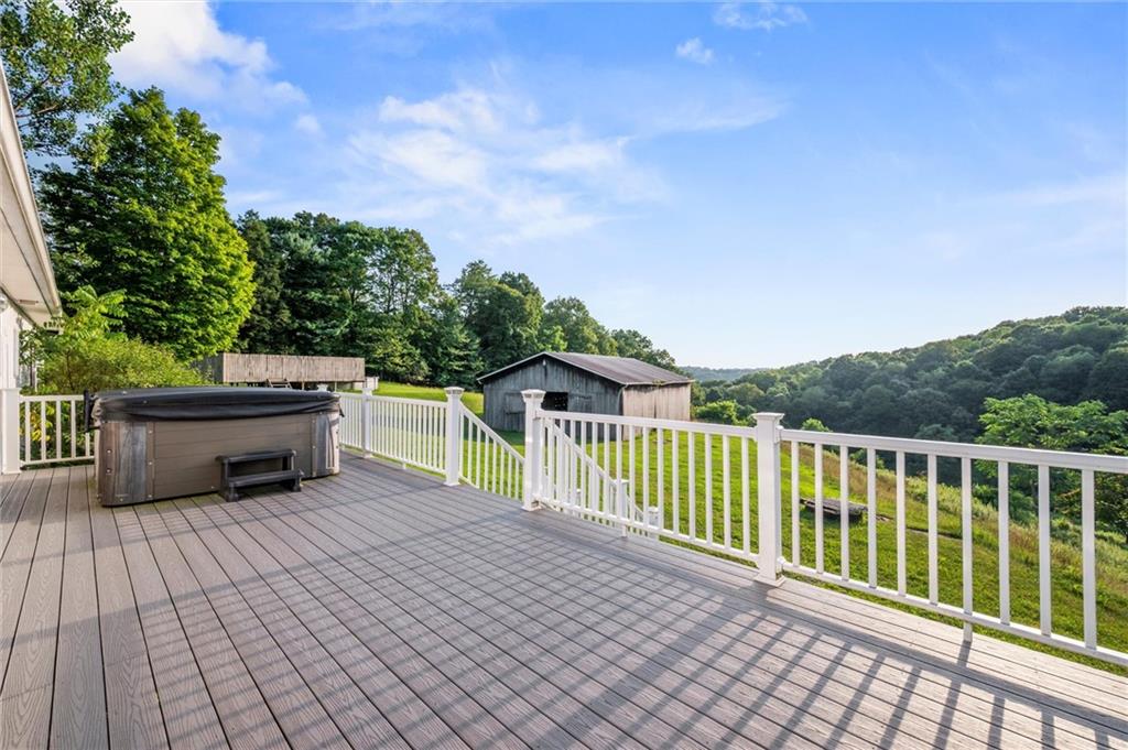 3766 North Balsiger Road Vandergrift, PA 15690 - Photo 23 of 34 a view of a terrace with a bench