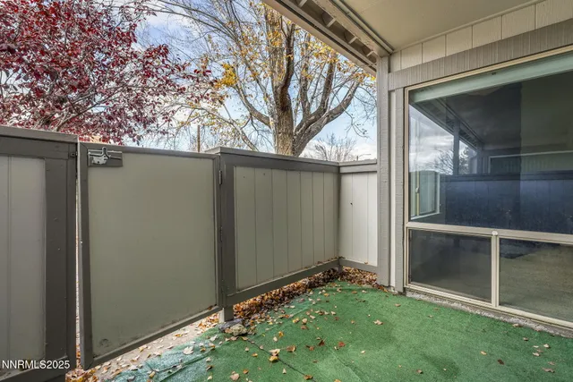 a backyard of a house