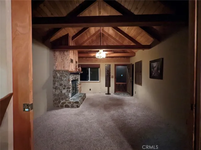 a view of a car garage