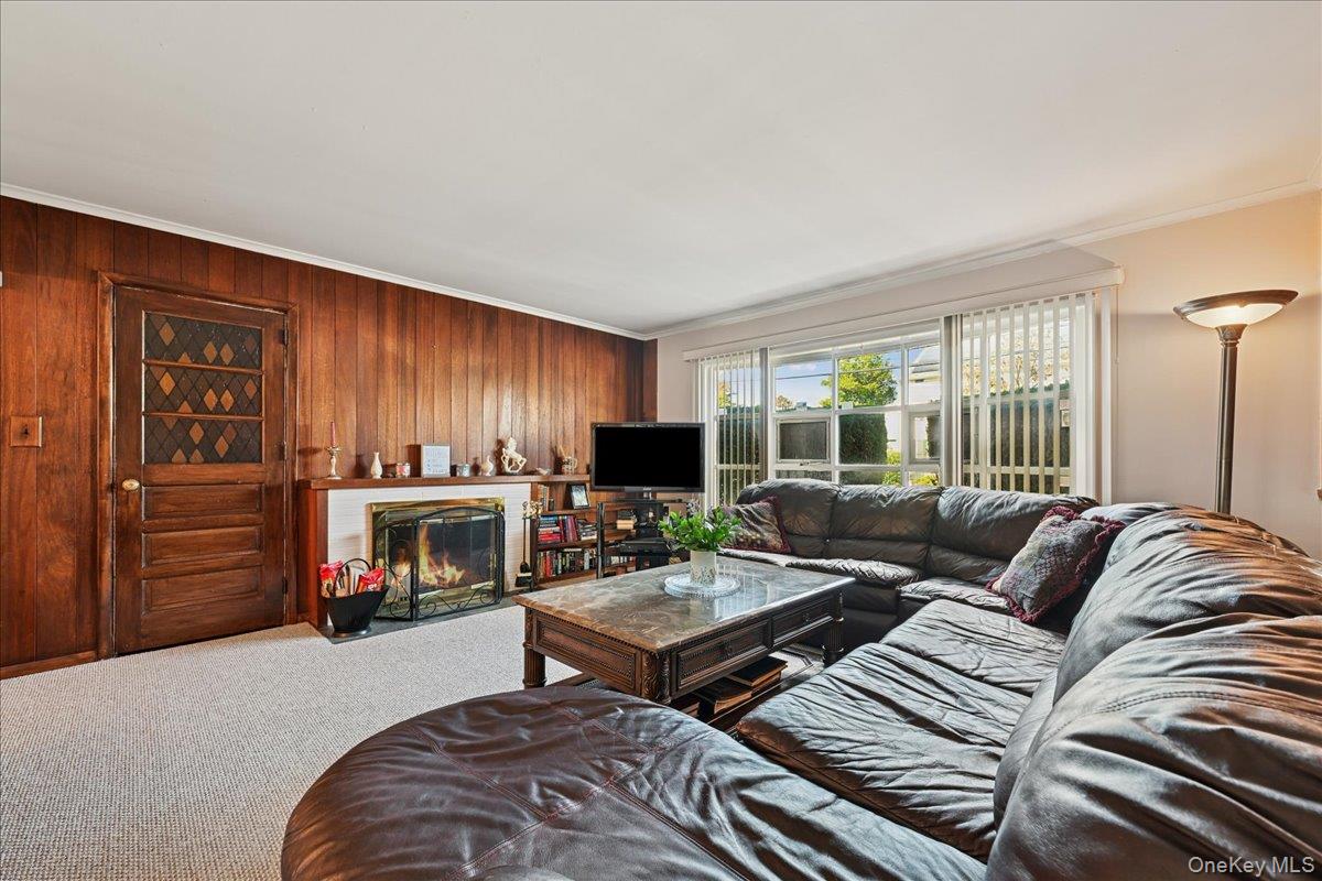 4 East Carpenter Street Valley Stream, NY 11580 - Photo 5 of 34 a living room with furniture and a fireplace