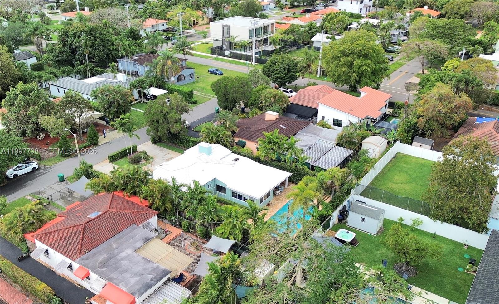 4371 Southwest 13th Terrace Miami, FL 33134 - Photo 47 of 48 an aerial view of a