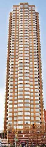 a view of a large building from a windows