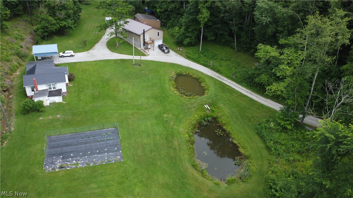 75450 Fair Road Freeport, OH 43973 - Photo 34 of 45 Drone / aerial view featuring a water view