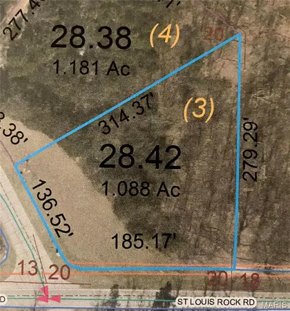 $61,500 | Lot 3 Oak Crossing Drive, Villa Ridge, MO 63089