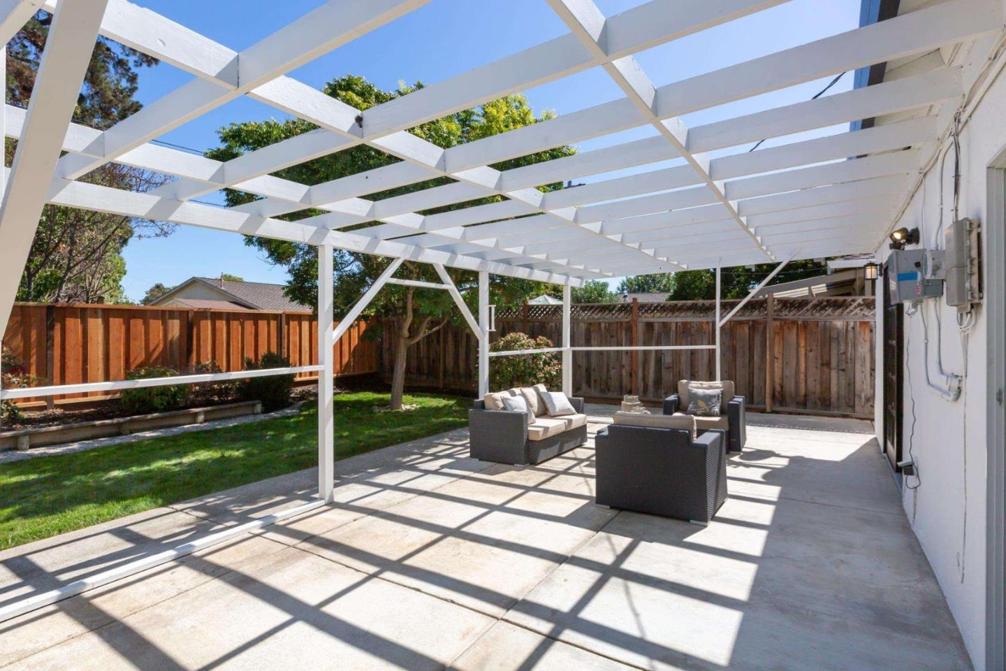 4258 Blue Ridge Street Fremont, CA 94536 - Photo 32 of 34 a view of a patio with couches chairs and potted plants