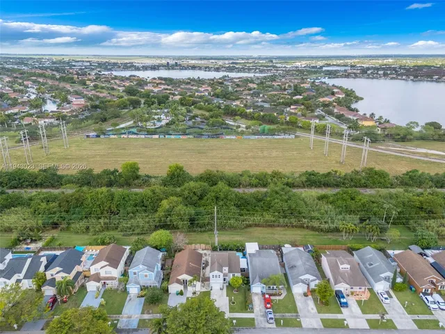 a view of lake with city view