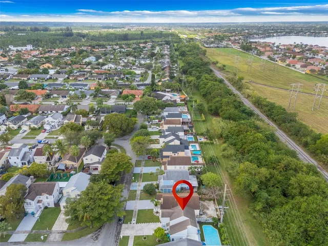 a view of a city with an ocean view